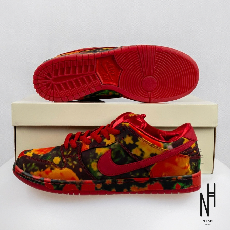 Nike SB Dunk Low The Wizard of Oz Poppy Field buty męskie czerwono-zielone N-Hype