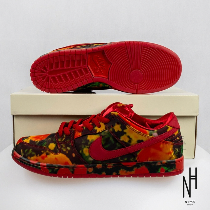 Nike SB Dunk Low The Wizard of Oz Poppy Field buty męskie czerwono-zielone N-Hype