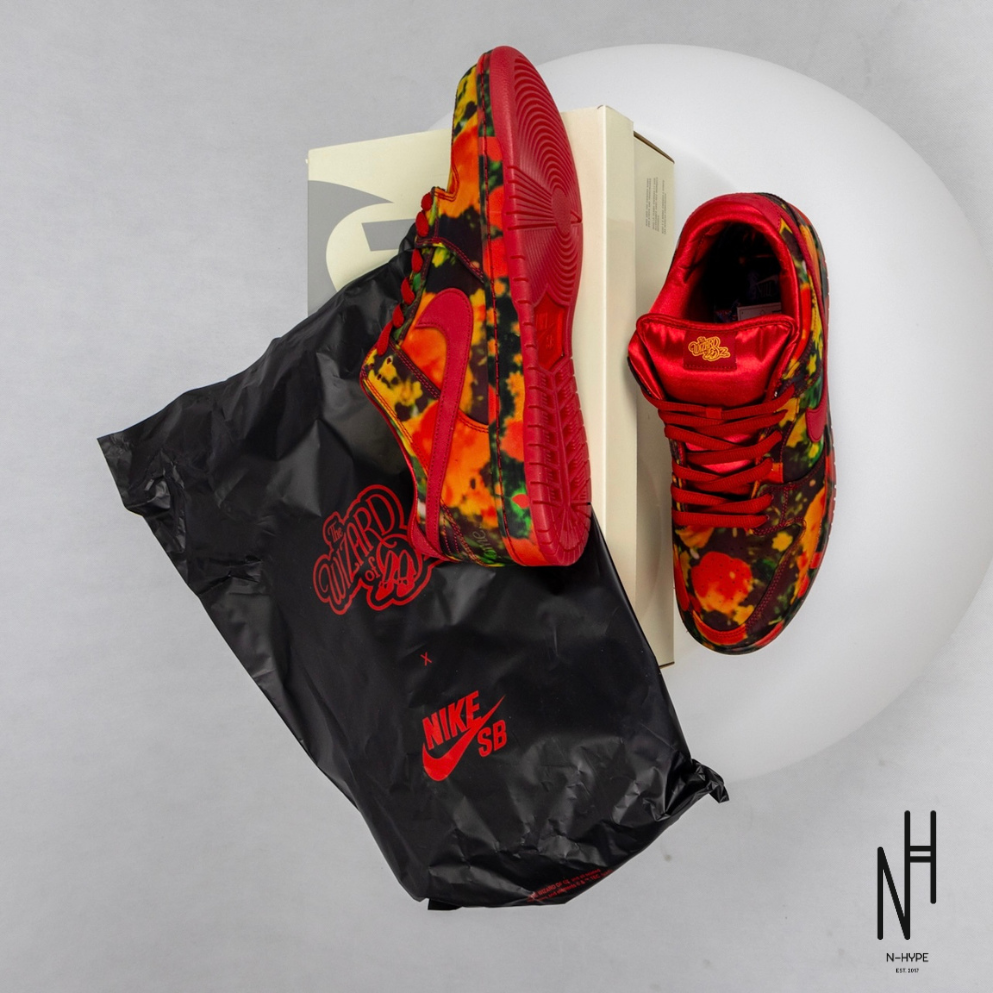 Nike SB Dunk Low The Wizard of Oz Poppy Field buty sneakers czerwono-zielone N-Hype