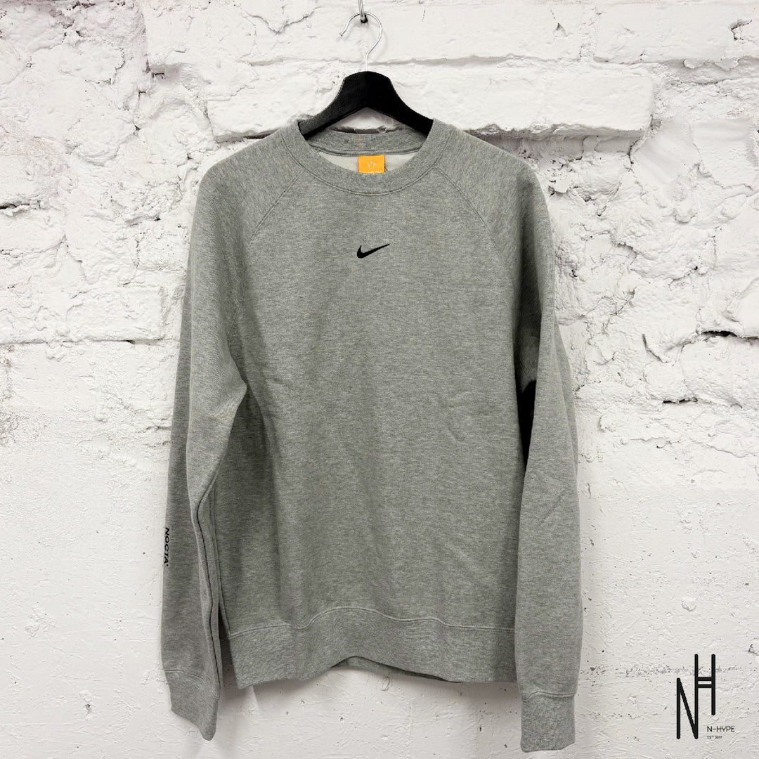 Nike x NOCTA Fleece CS Crewneck Dark Grey Heather - N-Hype