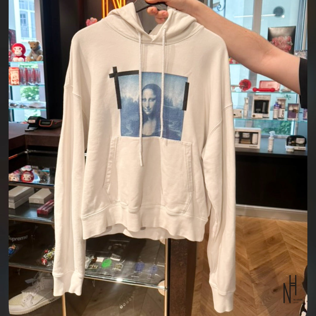 Off-White Monalisa Hoodie biały męski N-Hype