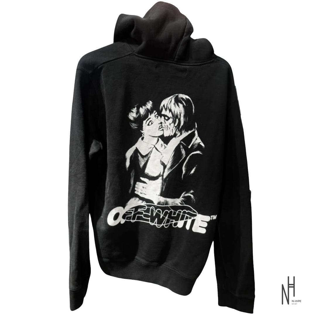 Off-White PIVOT The Kiss Hoodie czarna N-Hype