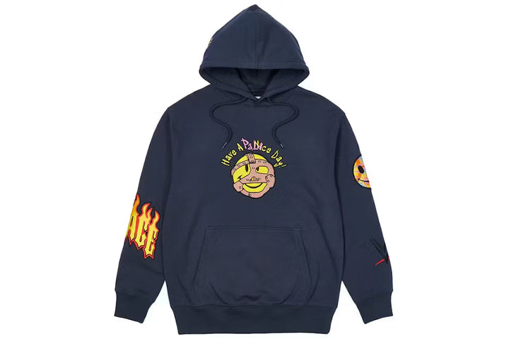 Palace x WWE Love Hood Navy sweatshirt N-Hype.