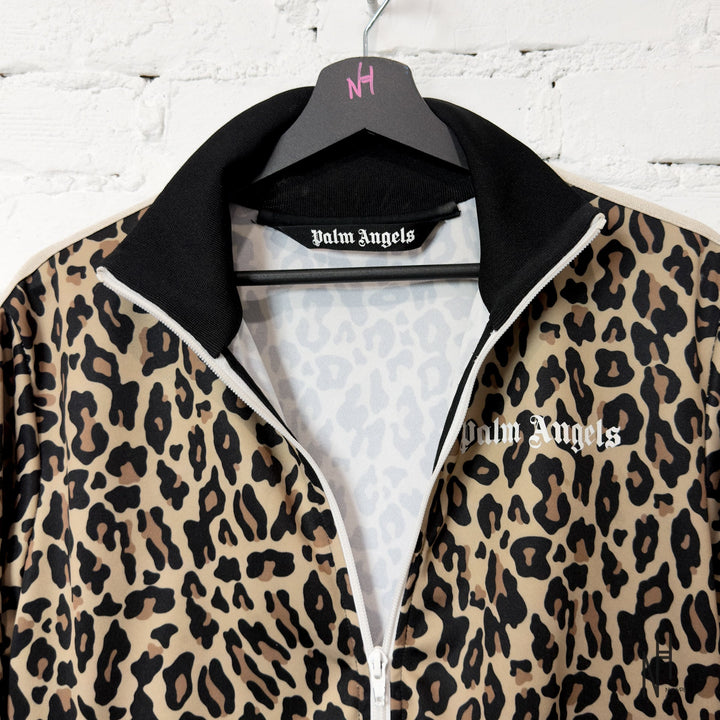 Palm Angels Leopard Jacquard Zipped Jacket w panterę N-Hype.