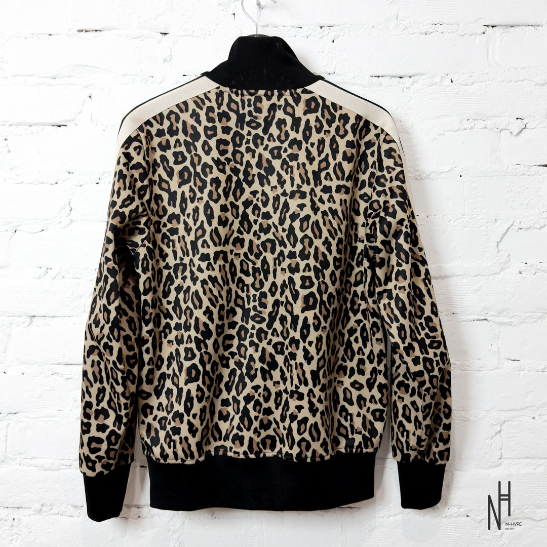Palm Angels Leopard Jacquard Zipped Jacket w kolorze leopardowym N-Hype.