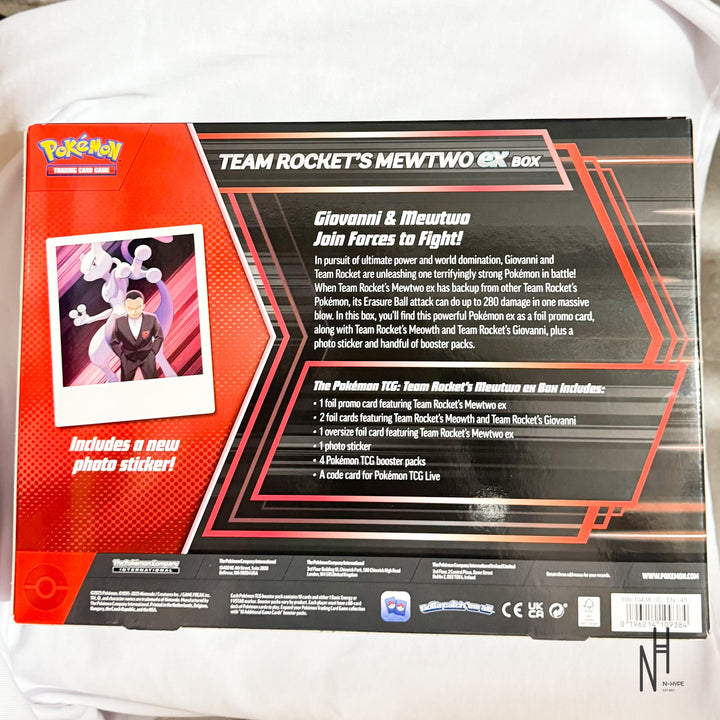 Pokemon TCG: Team Rocket's Mewtwo ex Box karta kolekcjonerska N-Hype