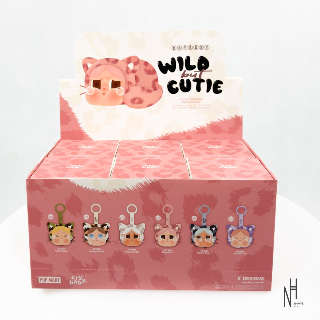 Pop Mart CRYBABY Wild but Cutie Vinyl Plush Pendant N-Hype Blind Box