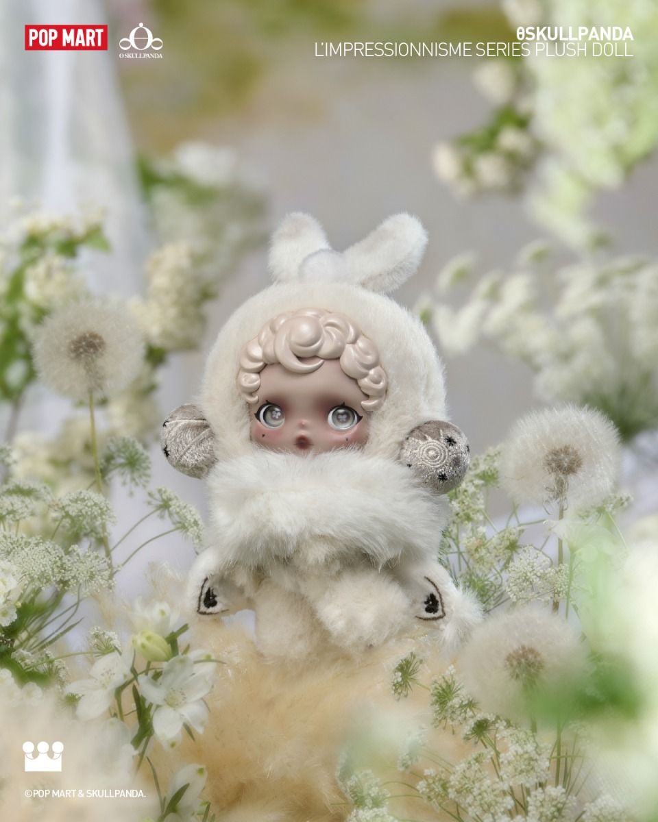 Pop Mart Vinyl Plush Pendant Blind Box Skullpanda L‘impressionnisme Series N-Hype figurka kolekcjonerska.