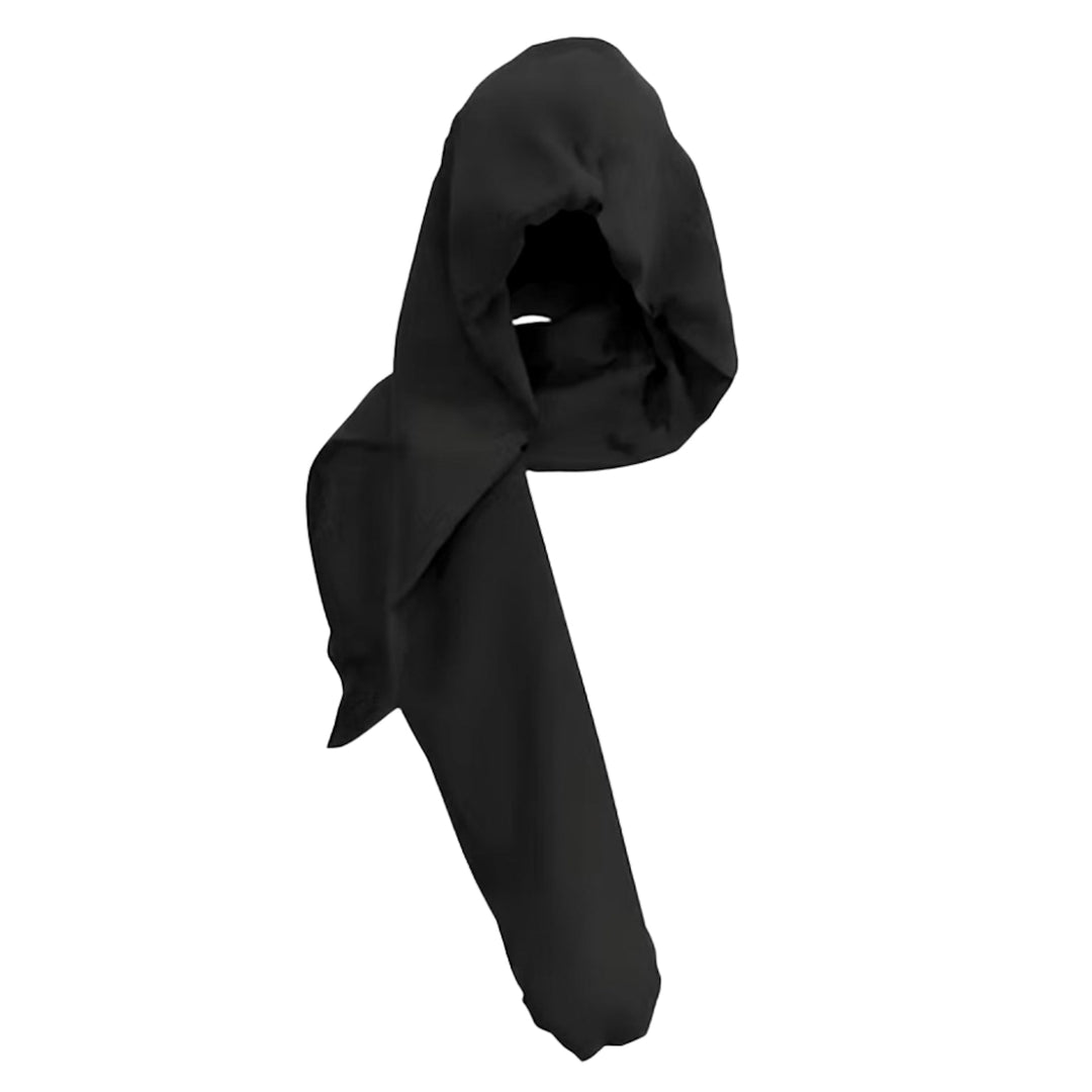 Rafał Lewandowski AW25 Hood Scarf Black N-Hype streetwear scarf.