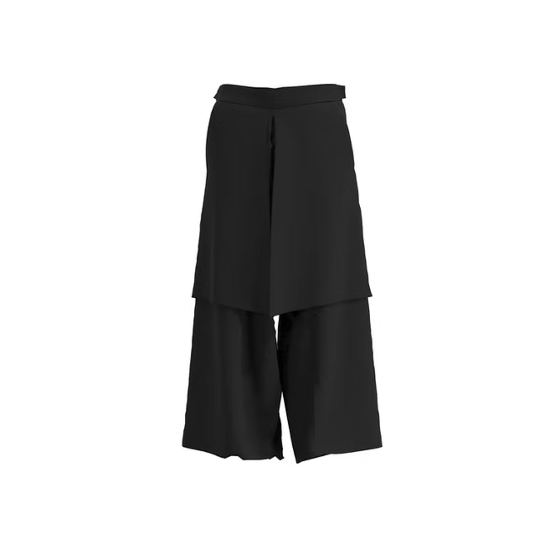 Rafał Lewandowski SS25 Double Square Pants czarne męskie N-Hype.