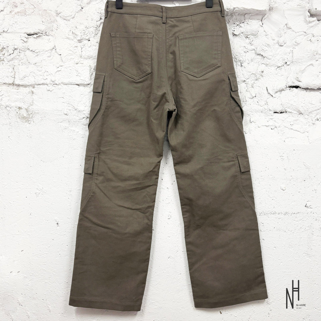 Rick Owens Multipocket Cargo Pants Dust N-Hype streetwear trousers casual fashion.