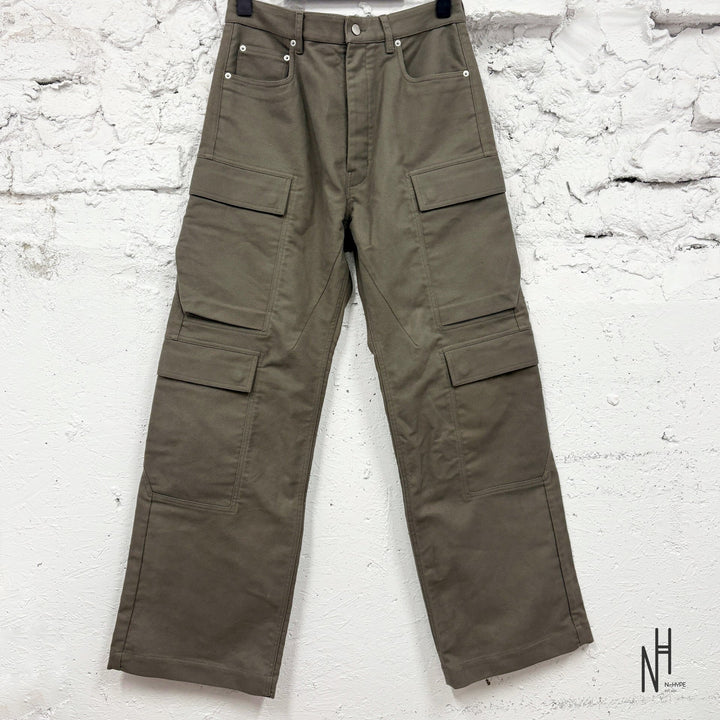 Rick Owens Multipocket Cargo Pants Dust N-Hype streetwear spodnie wielokieszeniowe szare