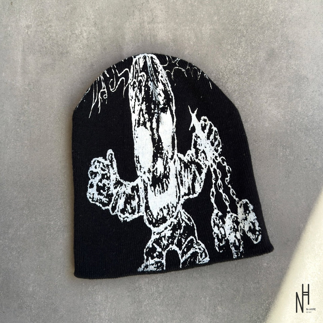 Saga Semi Black Beanie czapka męska z daszkiem N-Hype