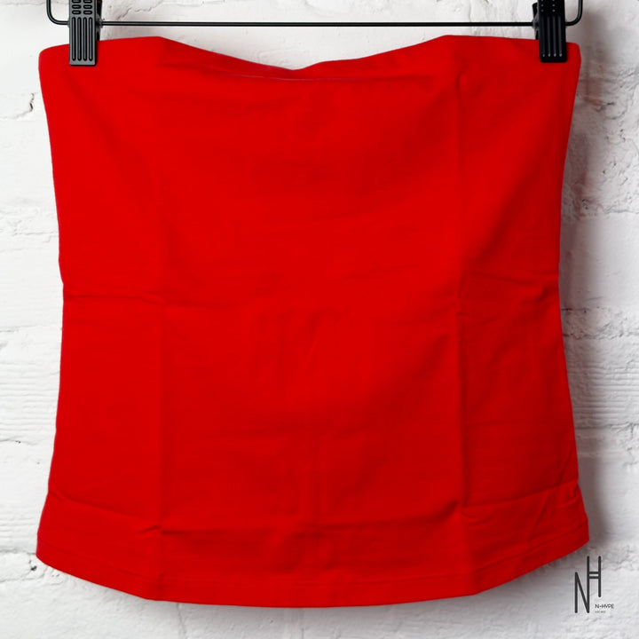 SKIMS Cotton Jersey Tube Top Ruby czerwona N-Hype