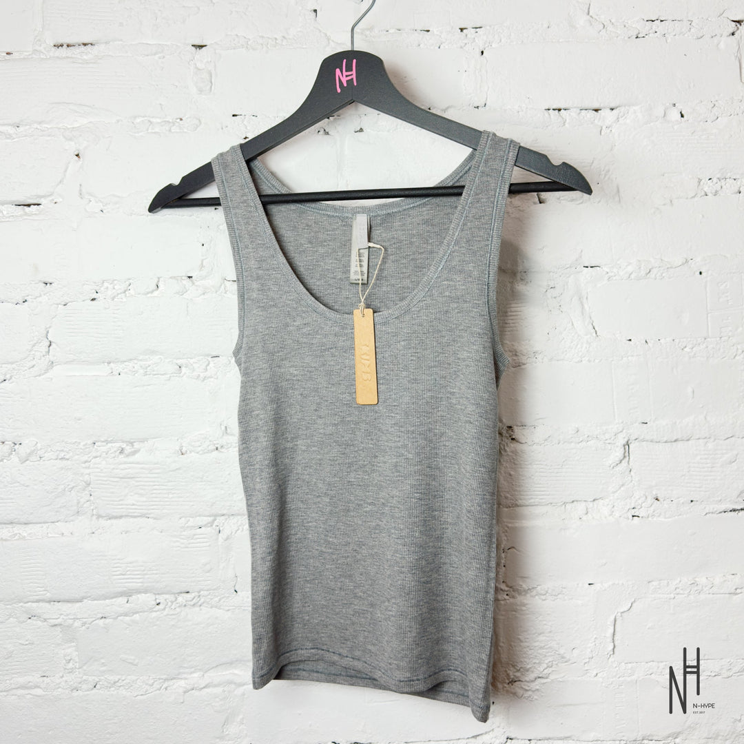 SKIMS Rib Tank Heather Gray koszulka damska N-Hype