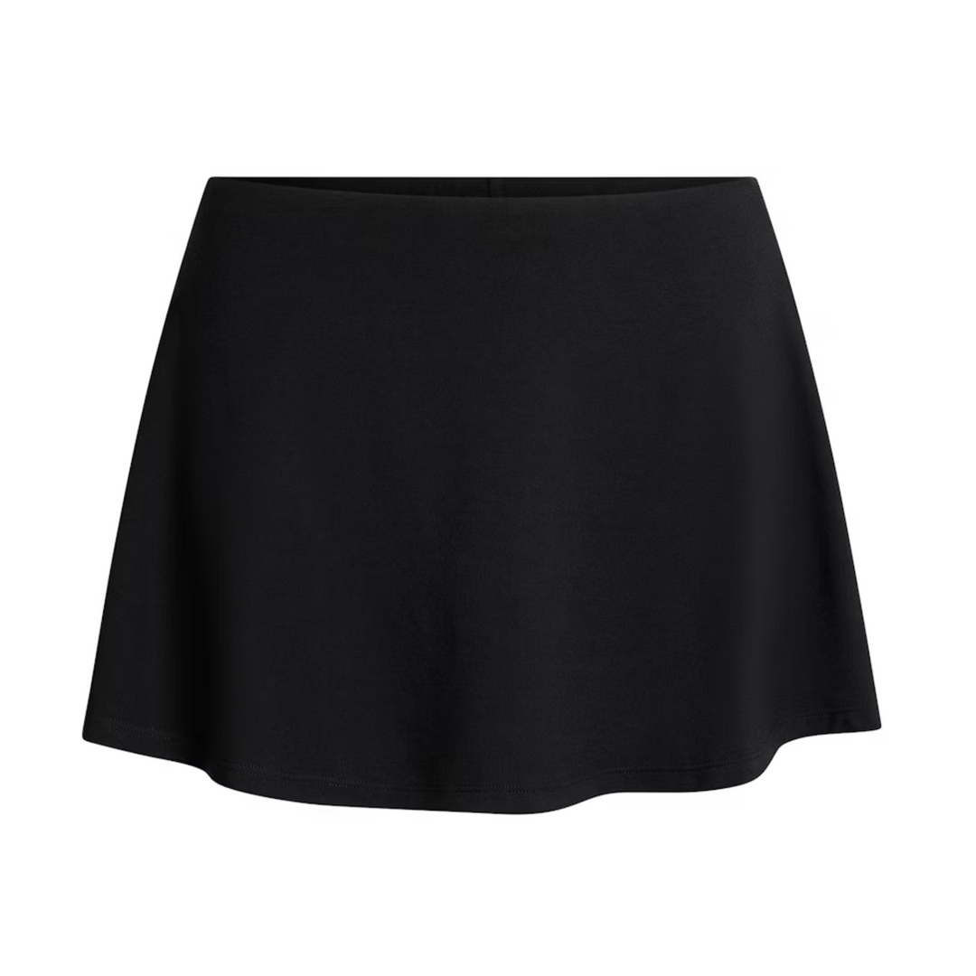SKIMS Smooth Lounge Skort Obsidian spódniczka damskie czarna N-Hype