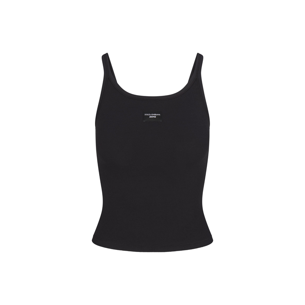 Dolce & Gabbana X SKIMS Cotton Rib Scoop Tank | N-Hype