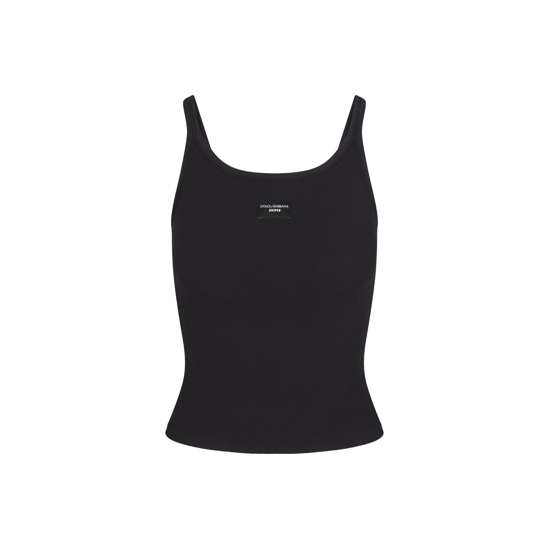 Dolce & Gabbana X SKIMS Cotton Rib Scoop Tank | N-Hype Dolce & Gabbana X SKIMS Cotton Rib Scoop Tank | N-Hype