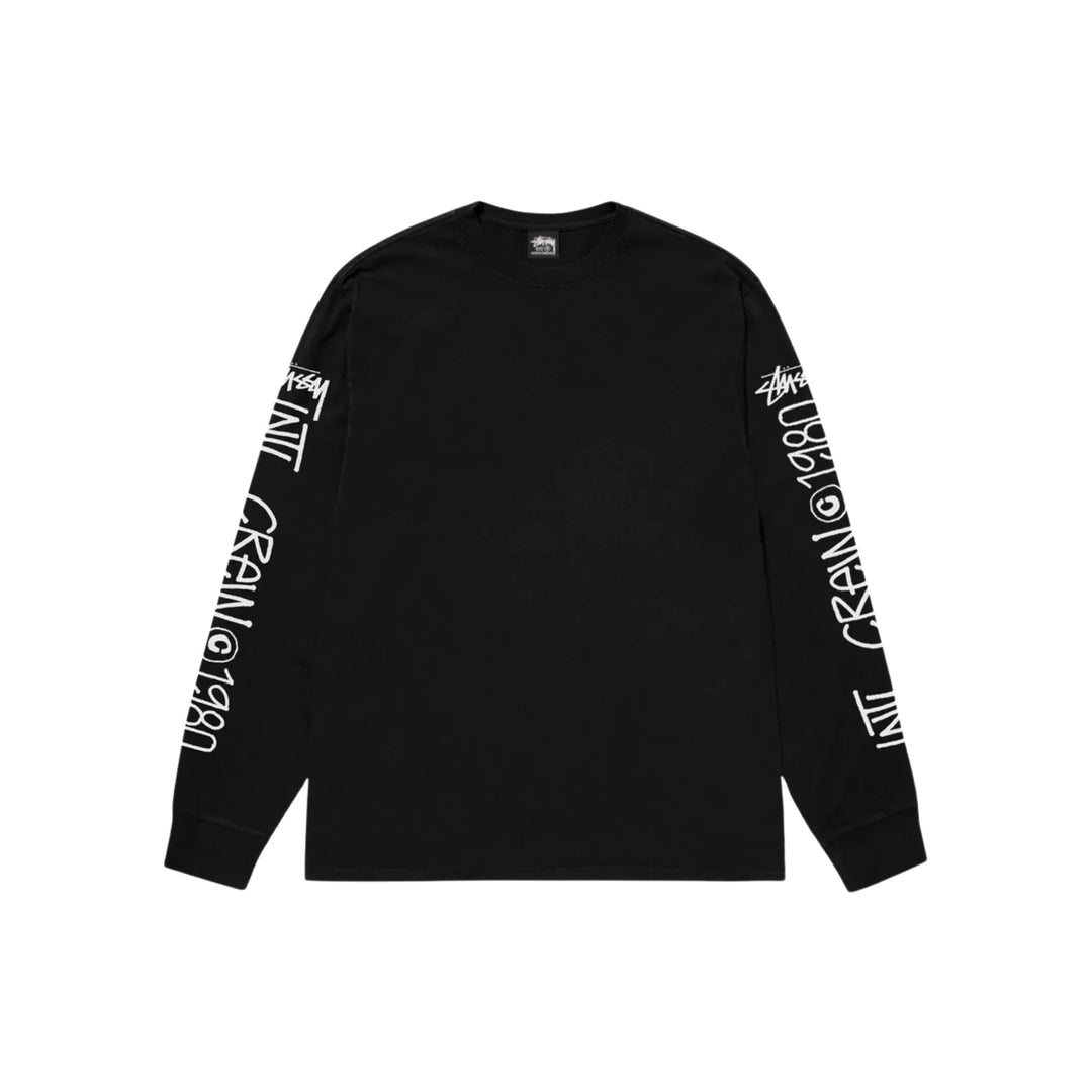 STÜSSY LS TEE PIGMENT DYED Black koszulki N-Hype Łódź Polska