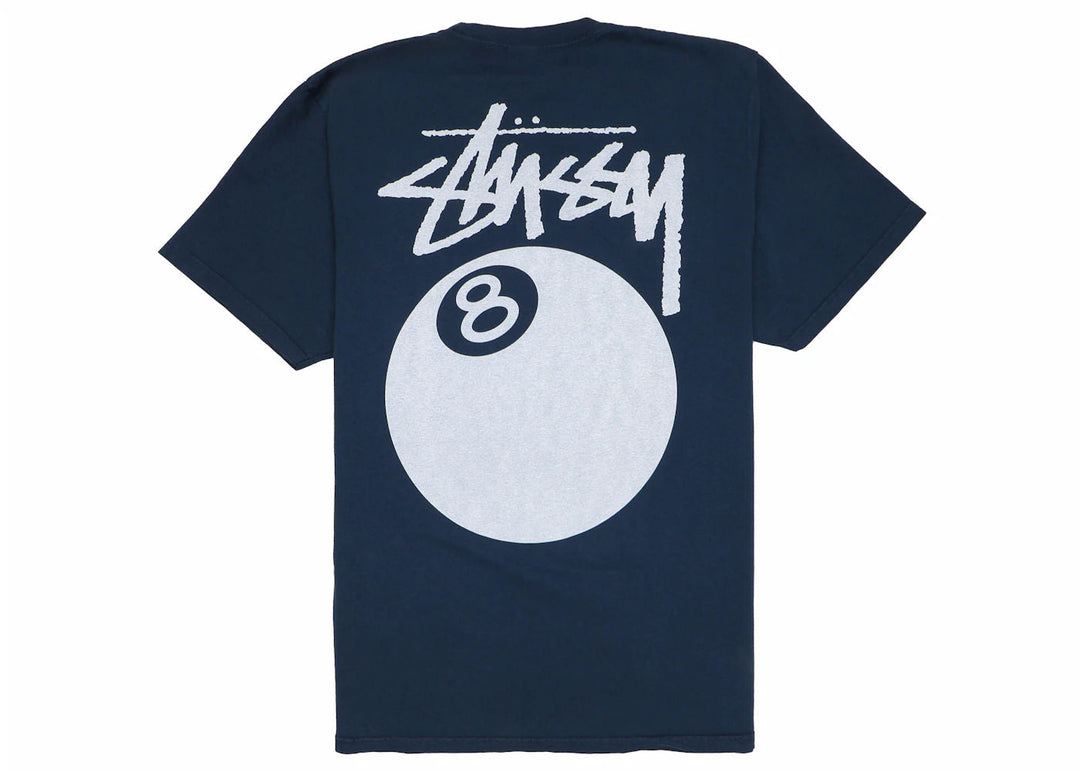 Stussy 8 Ball Pigment Dyed Tee Navy koszulka męska N-Hype