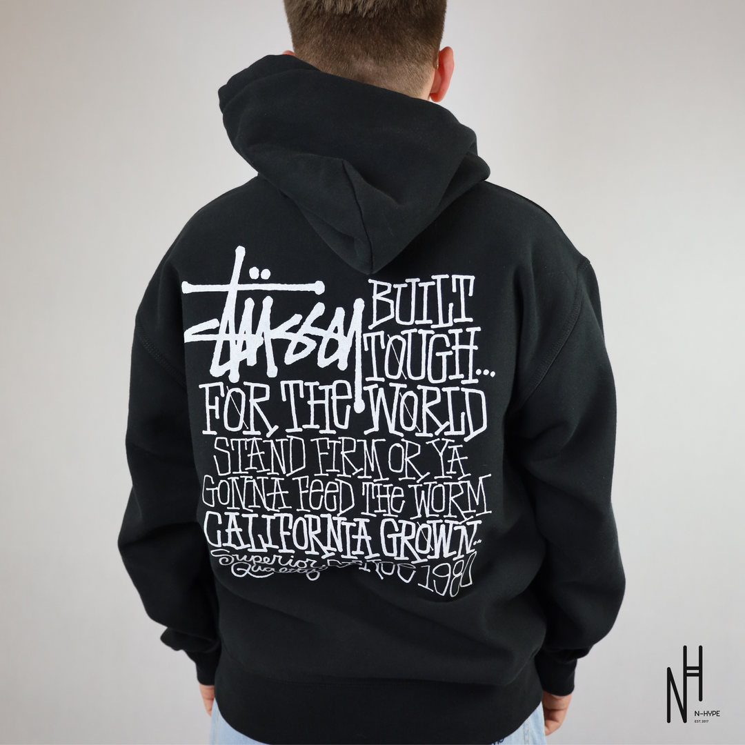 Stussy California Grown Hoodie Black | N-Hype Stussy California Grown Hoodie Black | N-Hype