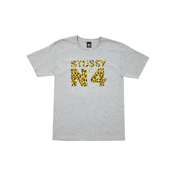 STUSSY CHEETAH NO.4 TEE GREY HEATHER koszulki N-Hype Łódź Polska