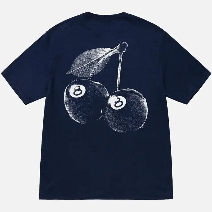 Stussy Cherries Tee Navy koszulka męska N-Hype