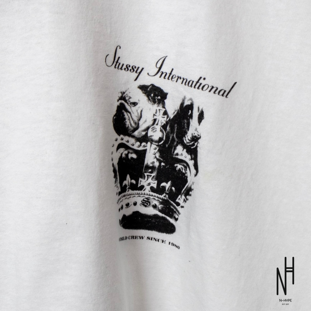 Stussy Dog Crown Tee White koszulka męska N-Hype