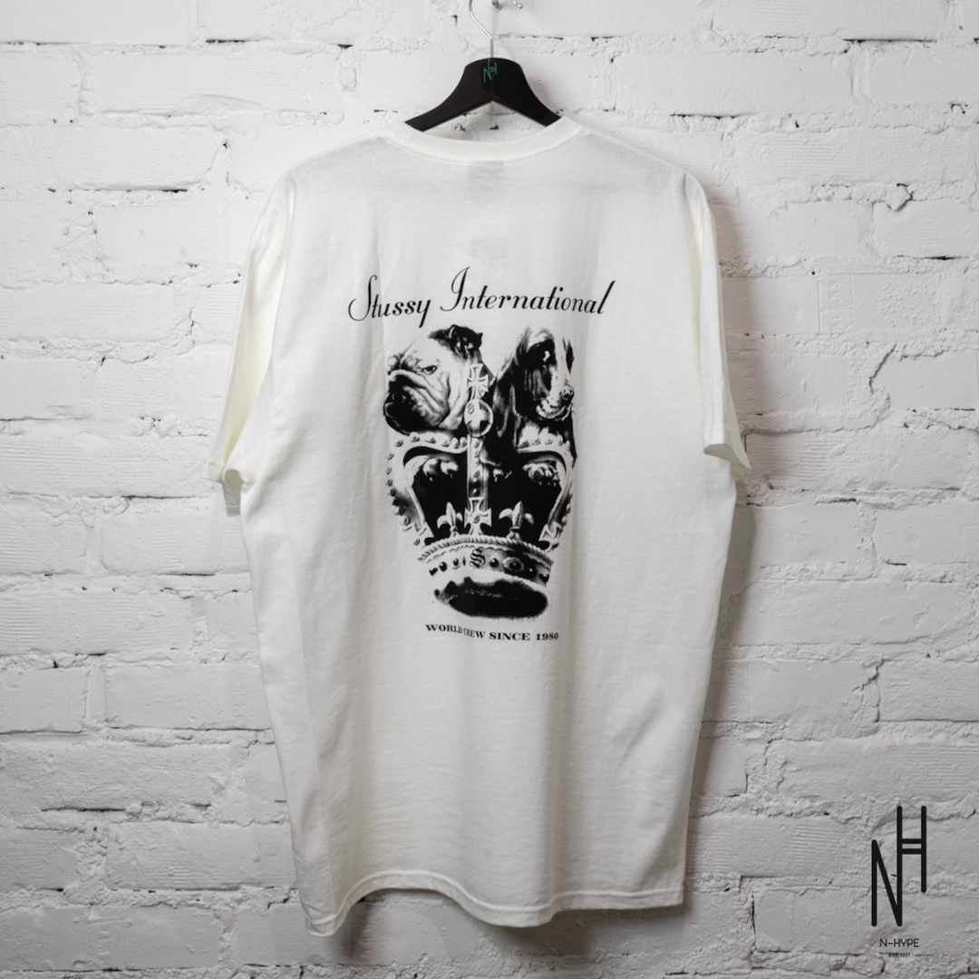 Stussy Dog Crown Tee White koszulka męska N-Hype