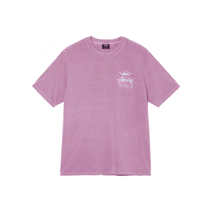 STUSSY OLD SKOOL SS TEE PIGMENT DYED ORCHID koszulki N-Hype Łódź Polska