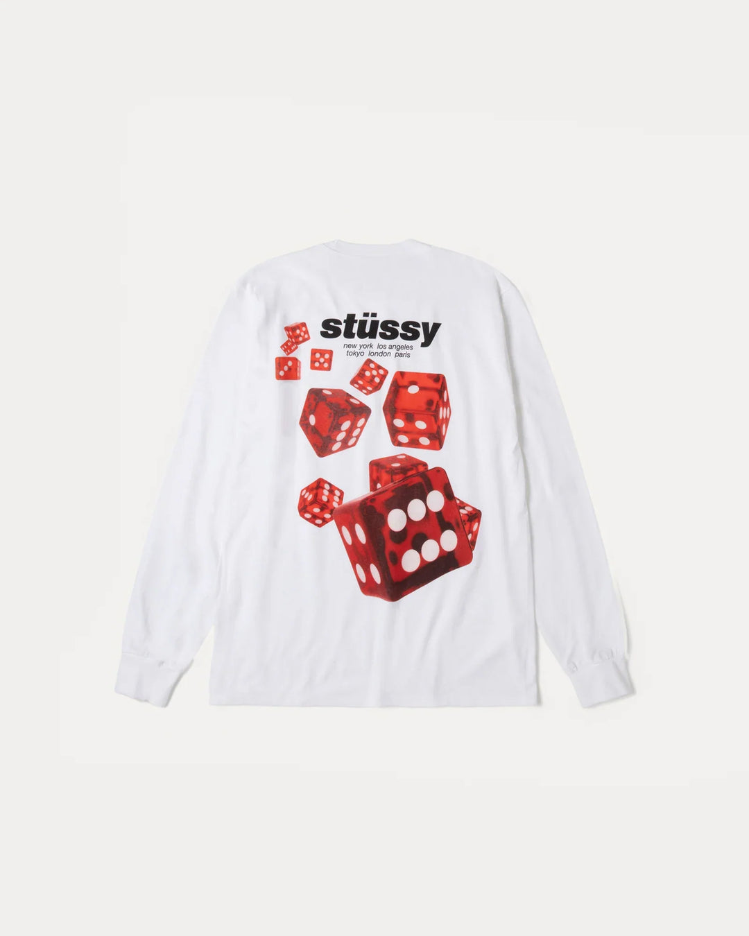 Stussy Rollers Longsleeve White koszulka męska N-Hype