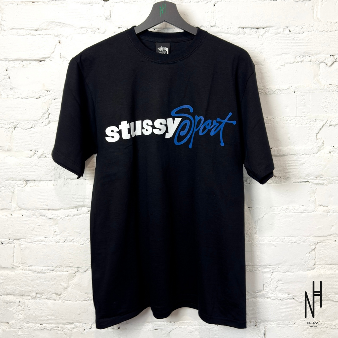 Stussy Sport Script Tee Black t-shirt N-Hype.