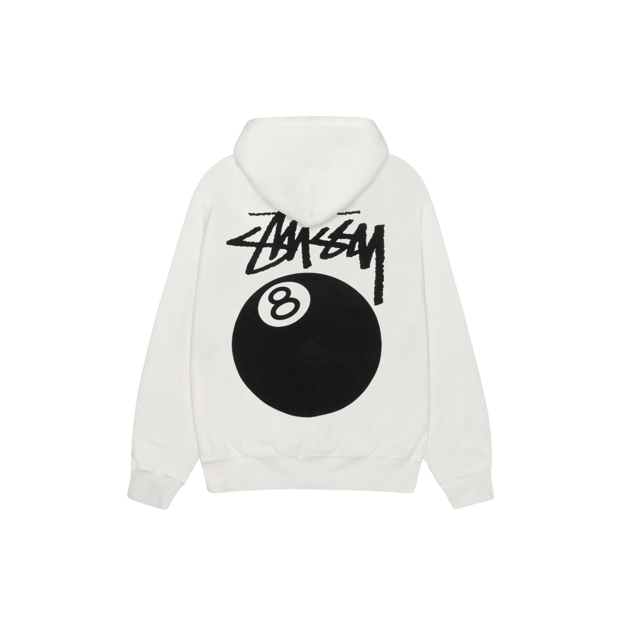 Stussy 8 Ball Zip Hoodie Pig. Dyed Natural