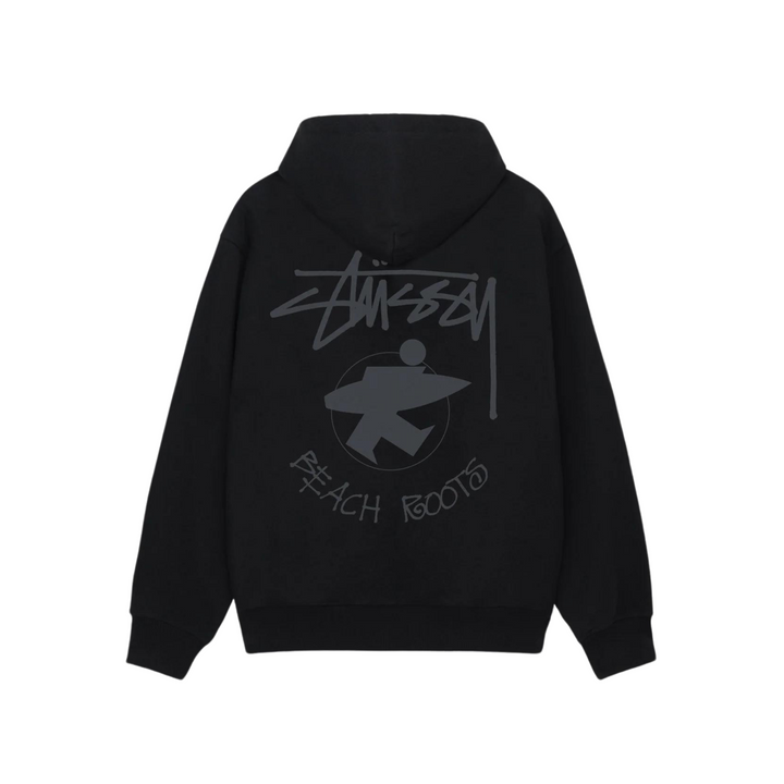 Stussy Beach Roots Zip Hoodie Black