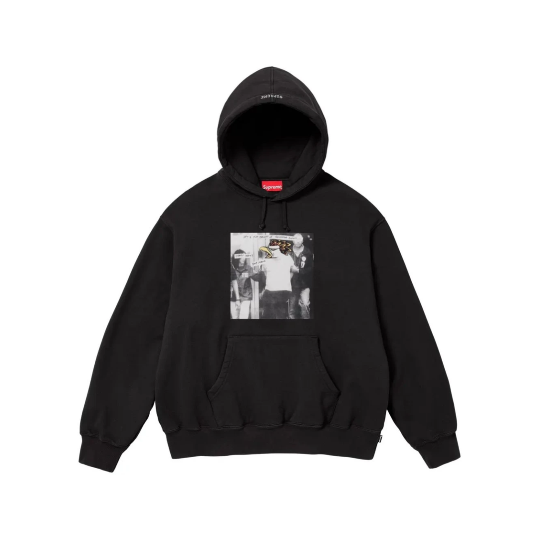 Supreme ANTIHERO Hooded Sweatshirt Black N-Hype streetwear hoodie sweatshirt black.