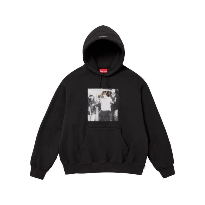 Supreme ANTIHERO Hooded Sweatshirt Black N-Hype streetwear hoodie sweatshirt black.