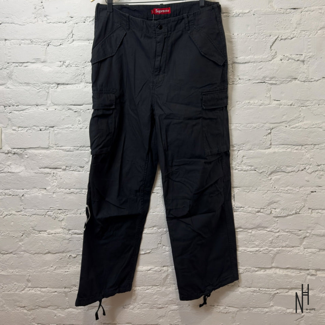 Supreme Aphex Twin Alpha Industries Cargo Pant Black spodnie męskie czarne N-Hype.