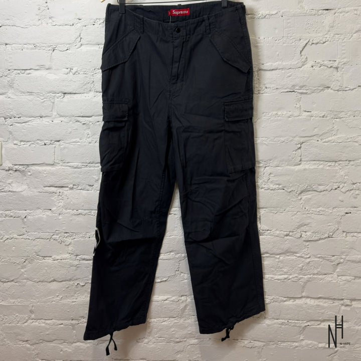 Supreme Aphex Twin Alpha Industries Cargo Pant Black spodnie męskie czarne N-Hype.