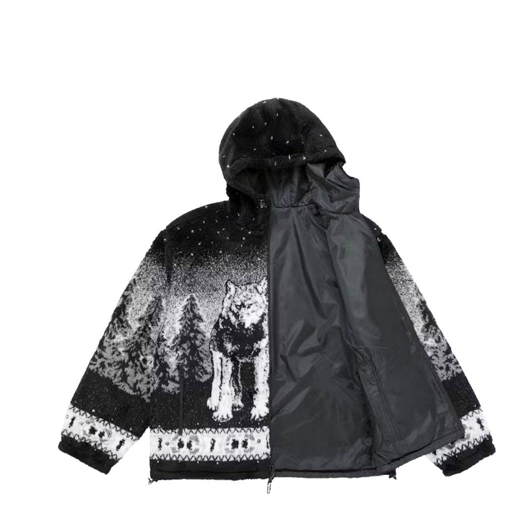Supreme b.b Simon Reversible Hooded Fleece Jacket czarna N-Hype.