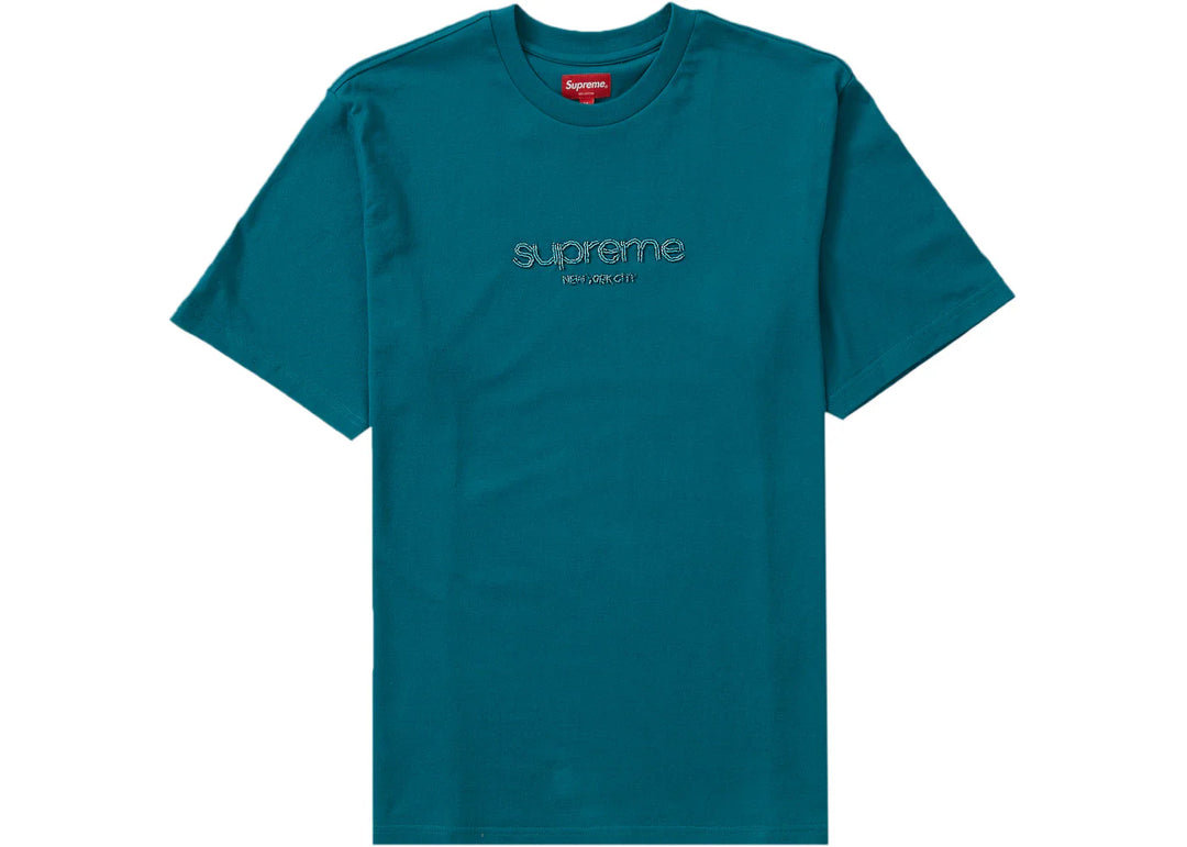 Supreme Beaded Logo S/S Top Dark Teal - Granat - N-Hype