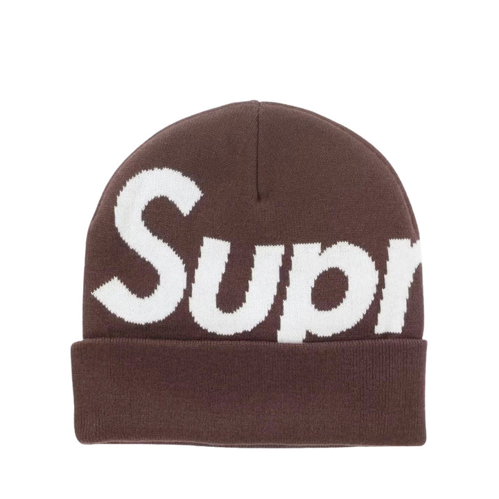 Supreme Big Logo Beanie FW25 brązowy N-Hype