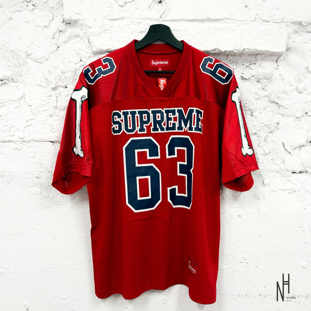 Supreme Bones Football Jersey Red - N-Hype