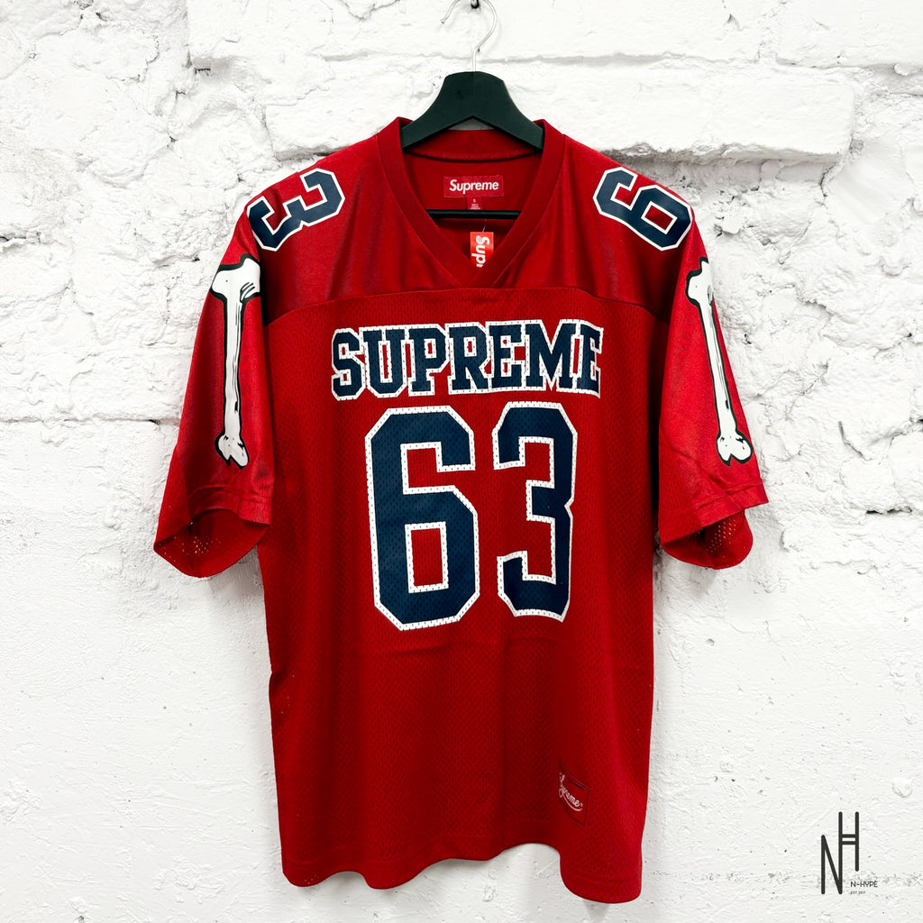 Supreme Bones Football Jersey Red | N-Hype