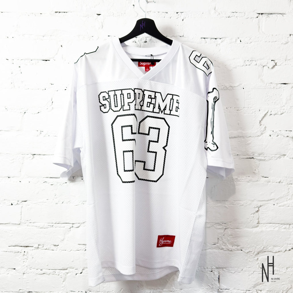 Supreme Bones Football Jersey White | N-Hype