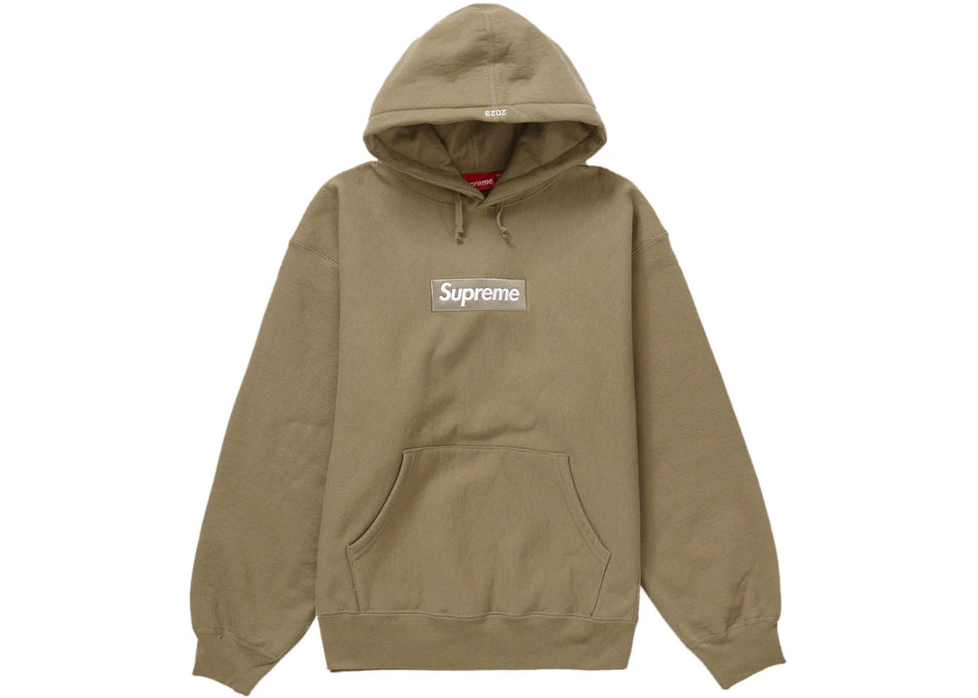 Supreme Box Logo Hooded Sweatshirt FW23 Dark Sand N-Hype Streetwear Clothing
