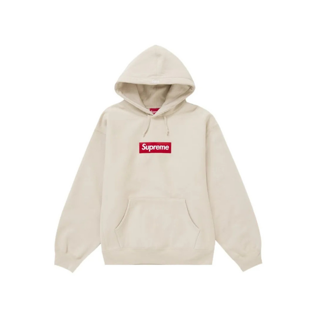 Supreme Box Logo Hooded Sweatshirt FW24 Light Brown N-Hype Sweatshirt