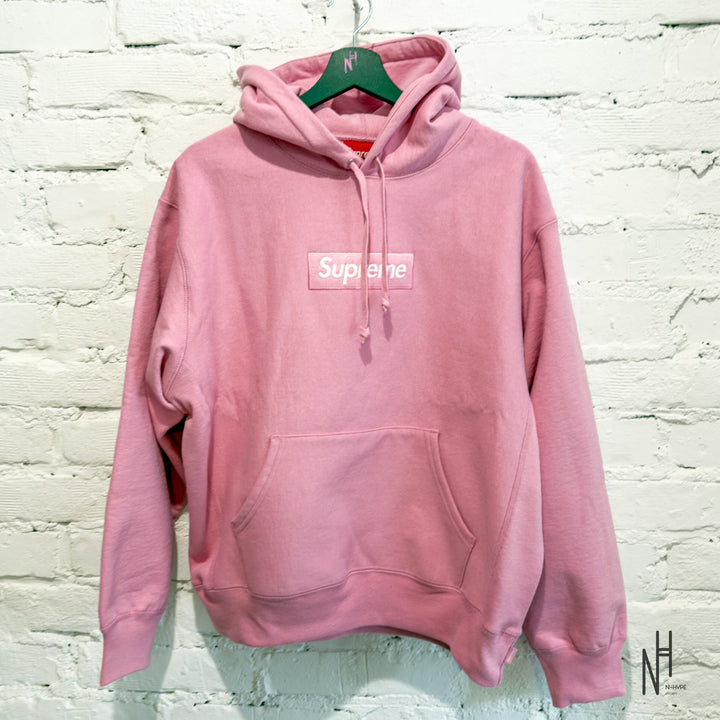 Supreme Box Logo Hooded Sweatshirt Pink FW24 N-Hype Streetwear Fashion