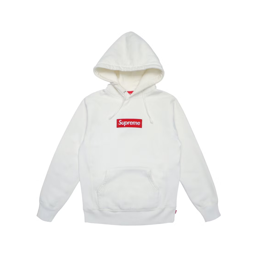 Supreme Box Logo Hooded Sweatshirt White męska N-Hype