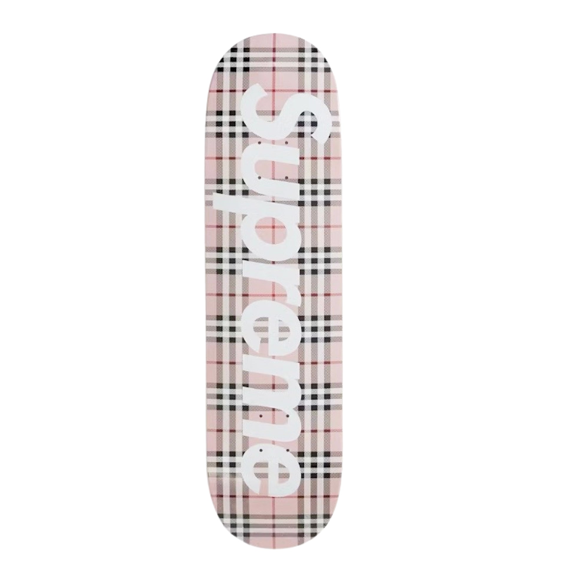 Supreme Burberry Skateboard Deck Pink | N-Hype