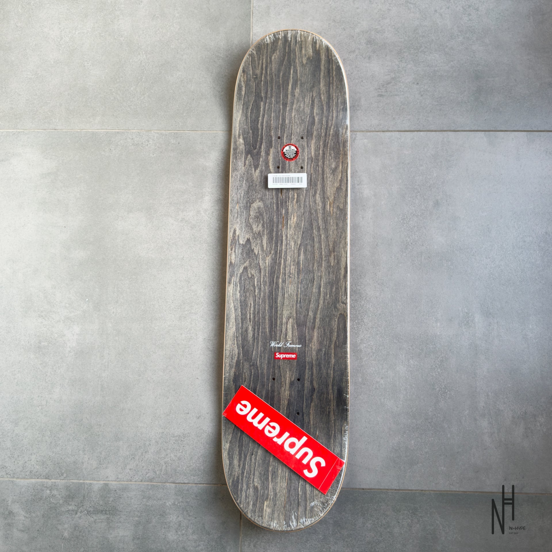 Supreme Chrome Logo Skateboard Deck Orange | N-Hype